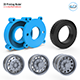 Truck Tire Mold With 3 Wheels 3D Printing Model - 3DOcean Item for Sale