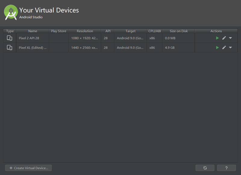 android avd