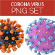 Covid-19 Corona Virus Isolated PNG Set 3D Rendered - GraphicRiver Item for Sale