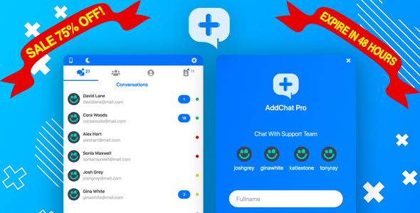 addchat codeigniter pro codecanyon cover on sale