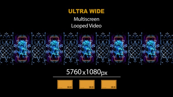 Ultra Wide HD Gate Wall Decoration 03 alt