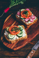 Vegetarian sandwiches with fresh vegetables - PhotoDune Item for Sale