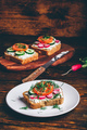 Vegetarian sandwich with fresh vegetables - PhotoDune Item for Sale