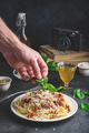 Spaghetti with bolognese sauce and grated parmesan cheese - PhotoDune Item for Sale