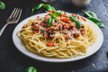 Spaghetti with bolognese sauce and parmesan cheese - PhotoDune Item for Sale