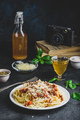 Spaghetti with bolognese sauce, parmesan and basil - PhotoDune Item for Sale