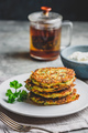 Zucchini parmesan pancakes with dip - PhotoDune Item for Sale