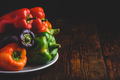 Fresh bell peppers on plate - PhotoDune Item for Sale