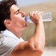 Male Swallowing Water