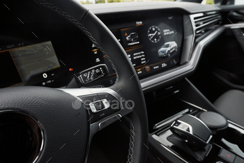 r comfortable seats and accessories and steering wheel.