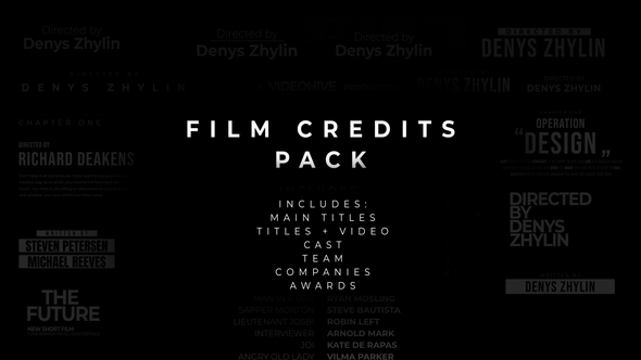 Film Credits Pack alt
