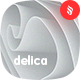 Delica - White Wavy Background Set - GraphicRiver Item for Sale