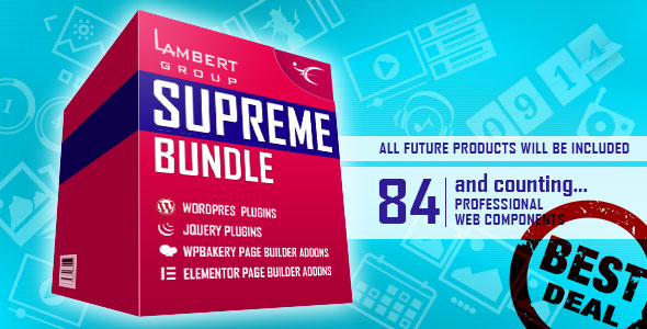 Supreme Bundle - WordPress - WP Bakery - Elementor - jQuery Plugins