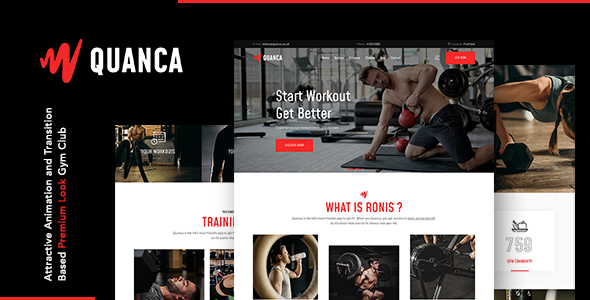 Quanca | Premium Gym Club HTML Template