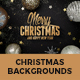 6 Christmas Backgrounds with Editable Text - GraphicRiver Item for Sale