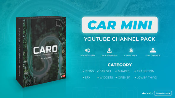 CARO ǀ Car Mini Youtube Channel Pack