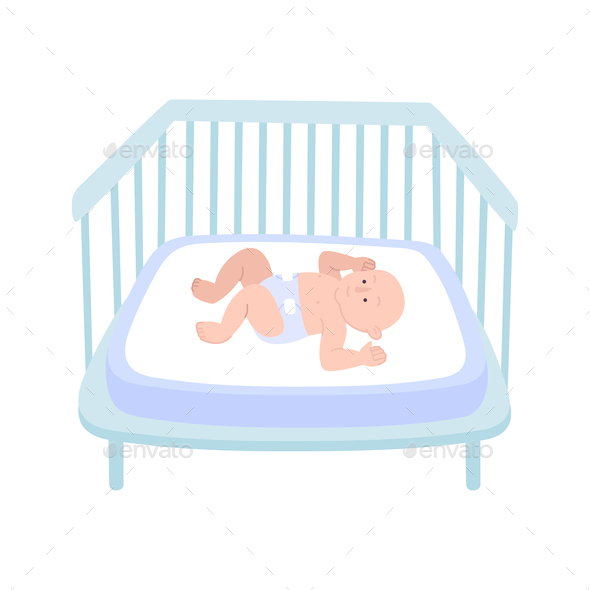 Baby In Crib Composition