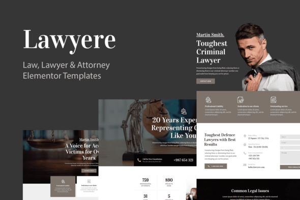 Lawyere - Legal & Attorney Template Kit