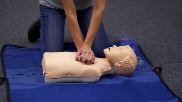 Baby CPR dummy first aid training