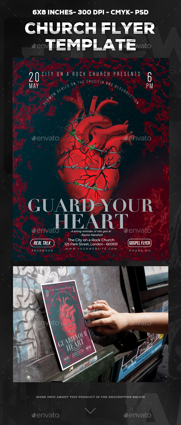 Guard Your Heart Church Flyer