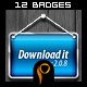12 Web Badges - GraphicRiver Item for Sale