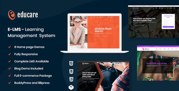 E-LMS - Learning Management System | Material HTML5 Template