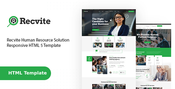 Recvite - Staffing Agency HTML Template