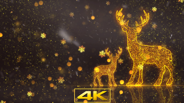 Christmas Rein Deer Background 2