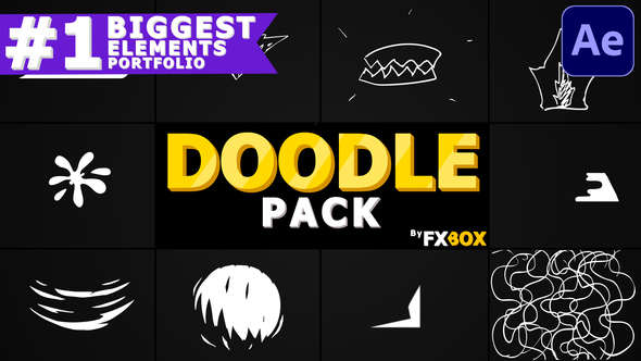 Abstract Doodle Shapes | After Effects alt