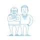 Elderly Father and Adult Son Together. - GraphicRiver Item for Sale