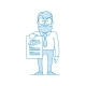 Dissatisfied Man Shows a Document with a Rejected - GraphicRiver Item for Sale