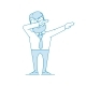 Happy Man Doing a Dub Dance Move - GraphicRiver Item for Sale