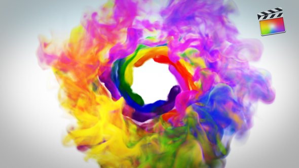 Colorful Smoke Logo Reveal - FCP alt