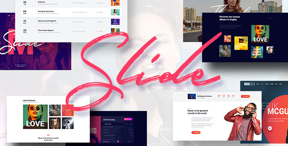 Slide – Music WordPress Theme