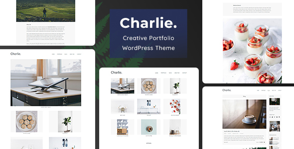 Charlie - Light Minimal Creative Portfolio WordPress Theme 下载
