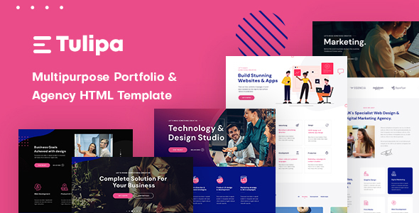 Tulipa - Multipurpose Portfolio & Agency HTML Template