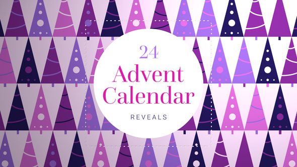 Festive Advent Calendar Numbered Window Reveals