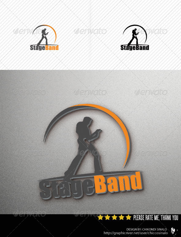 Stage Band Logo Template