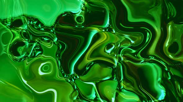 Green Color Trendy Wavy Liquid Animated Background