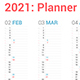 Calendar 2021 Vertical Design - GraphicRiver Item for Sale