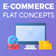 E-Commerce Flat Design Concepts - VideoHive Item for Sale