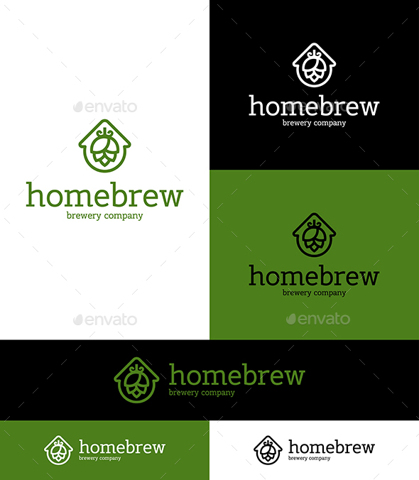 Home Brew Beer Hop Logo