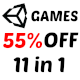 11 Unity Games in 1 Bundle with 55% OFF | Shooter and Casual Unity Projects for Android and iOS - CodeCanyon Item for Sale