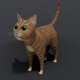Cartoon Cat Orange 3D Model - 3DOcean Item for Sale