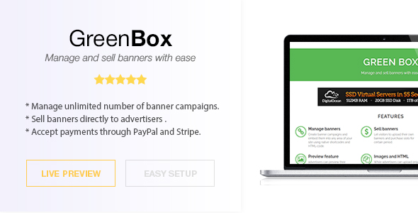 Green Box - Standalone Script - Manage and Sell Banners