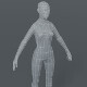 Female Body Base Mesh 3D Model 1000 Polygons - 3DOcean Item for Sale