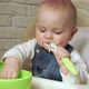 Baby Was All Dirty in Yogurt While Eating - VideoHive Item for Sale