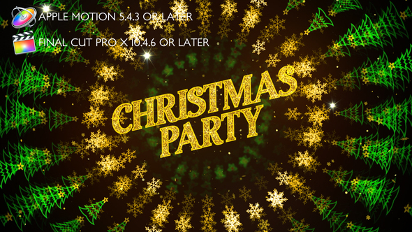 Christmas Party Invitation - Apple Motion alt