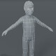 Boy Kid Base Mesh 3D Model 1000 Polygons - 3DOcean Item for Sale