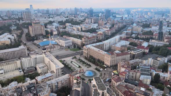 Kyiv, Ukraine Aerial View of the City. Kiev